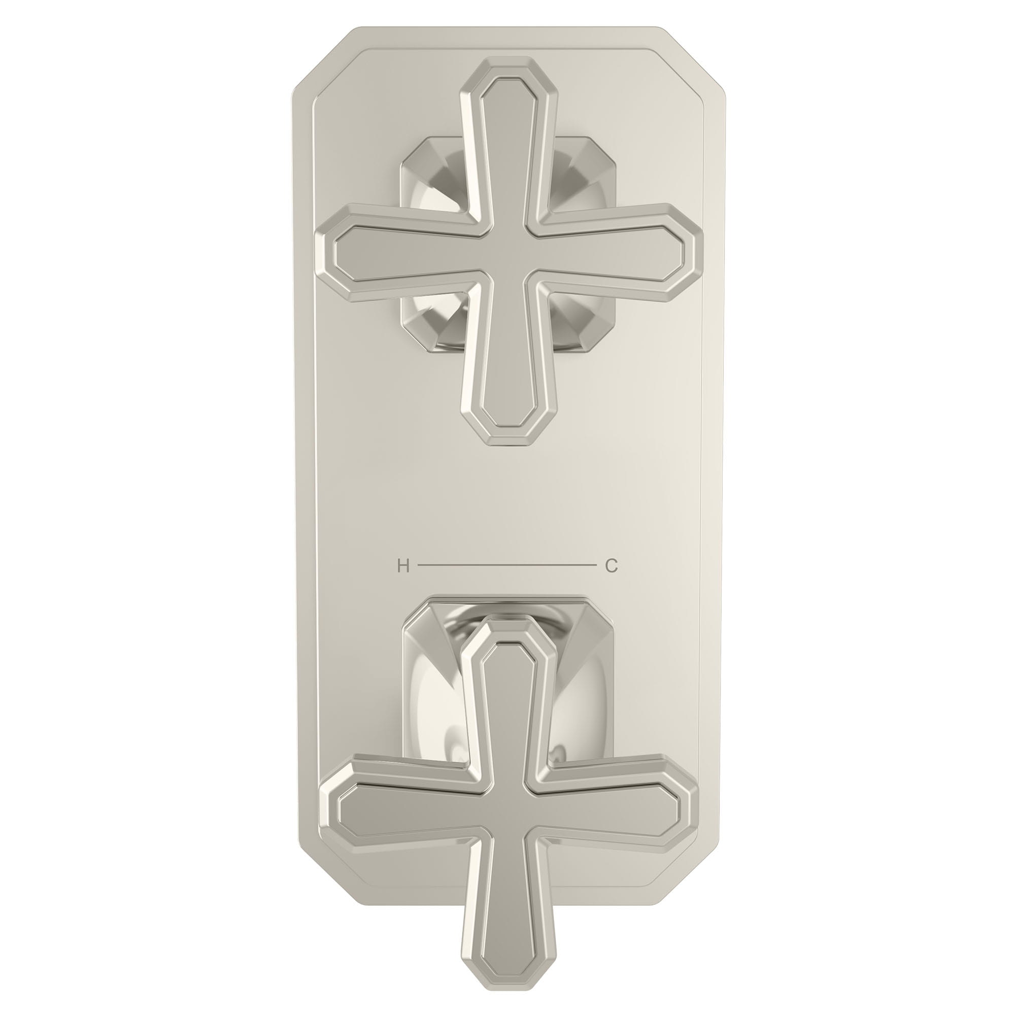 Belshire 2-Handle Thermostatic Valve Trim Only with Cross Handles